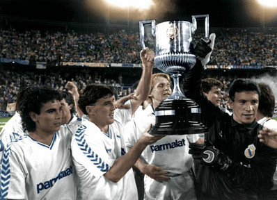 En 1989, Hugo Sánchez alzó la Copa del Rey con el Real Madrid