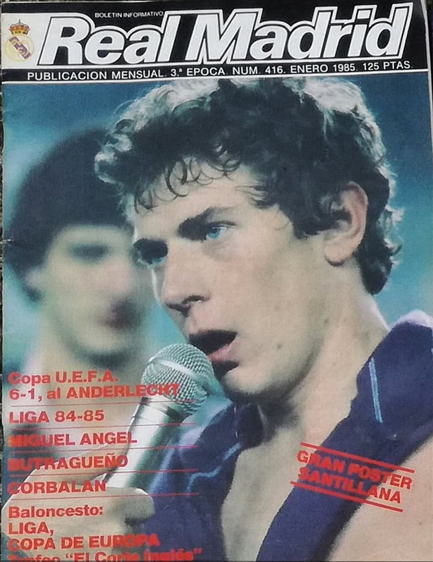 Boletín Real Madrid. Número 416. Enero de 1985. 6-1 al ANDERLECHT