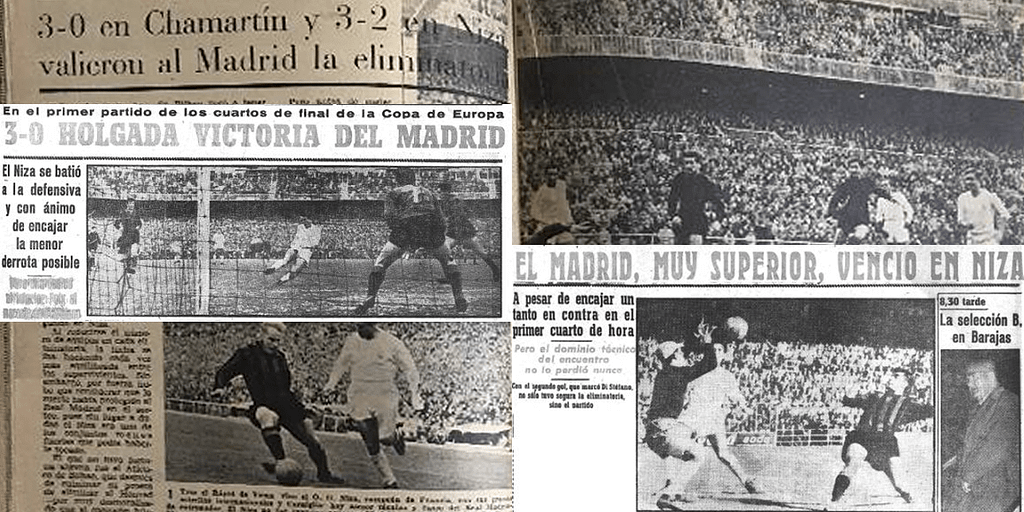 Cuartos de Final Copa de Europa 1956-57 Real Madrid Niza.