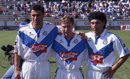 Butragueño, Michel y Hugo Sánchez cuando coincidieron en el Atletico Celaya