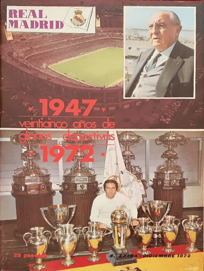 Revista Real Madrid nº Extra Diciembre 1972