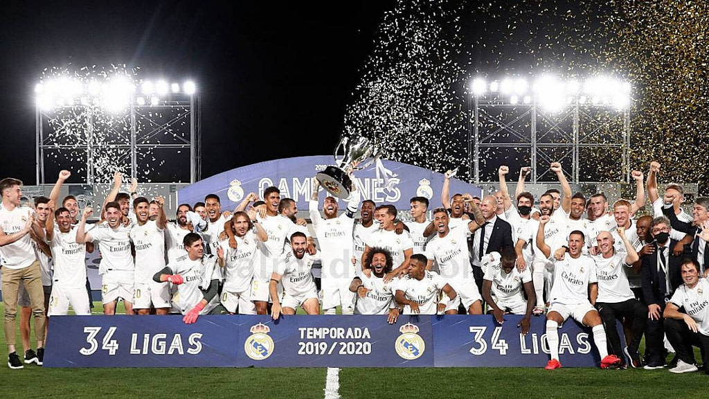 Real Madrid campeón de liga en el Estadio "Alfredo Di Stéfano".