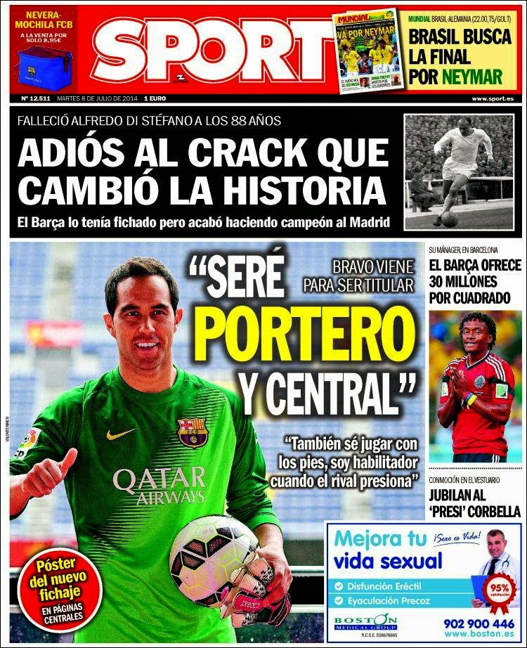 "Adiós al Crack que cambió la Historia", Diario Sport